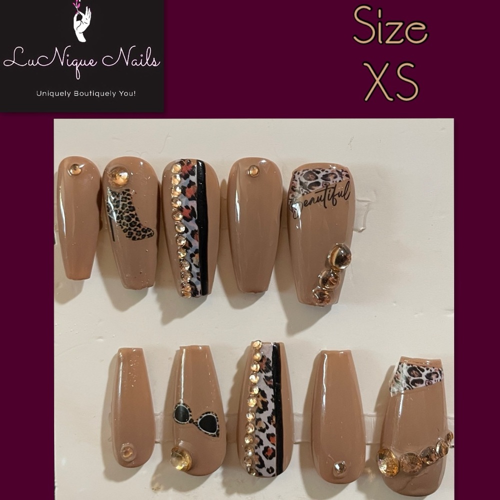 Wild Side Press On Nail Art Set Size XS